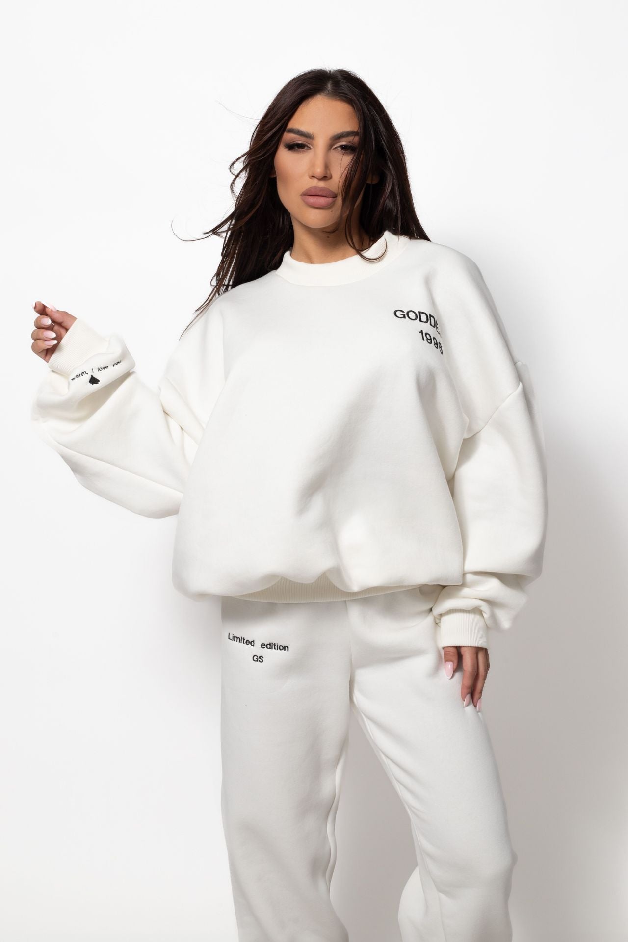 Суитшърт Wifey Ecru